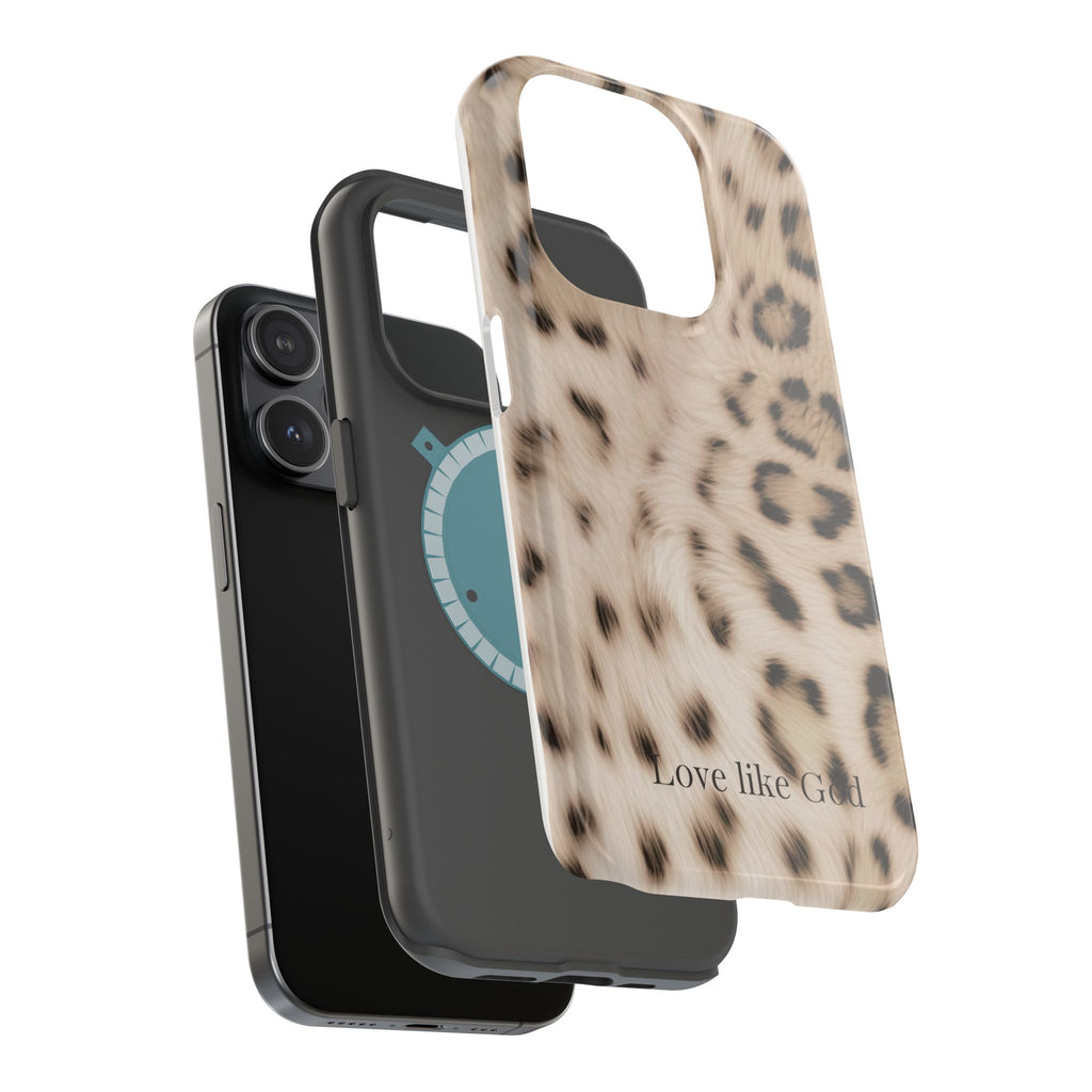 Leopard 'Love Like God' Magnetic Impact Phone Case