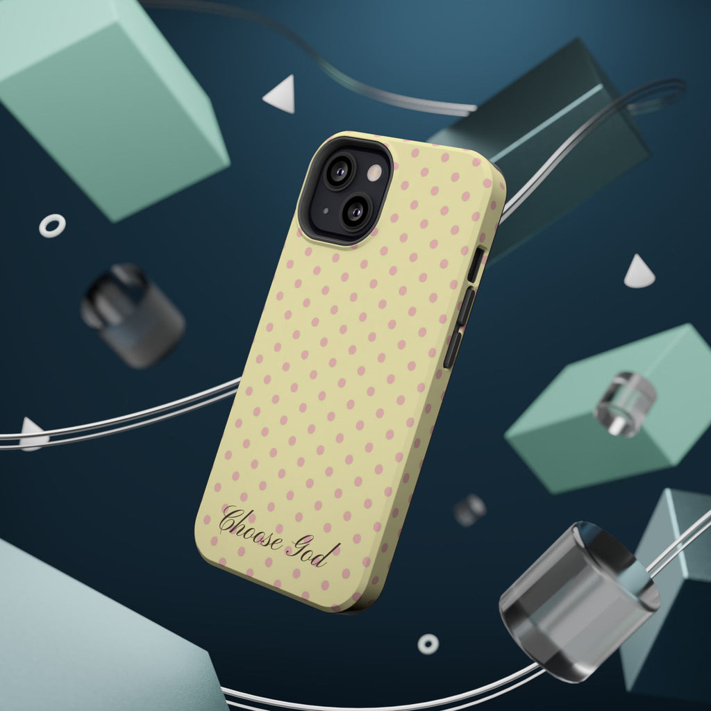 Choose God Polka Dot Magnetic Phone Case — Impact-Resistant iPhone Cover