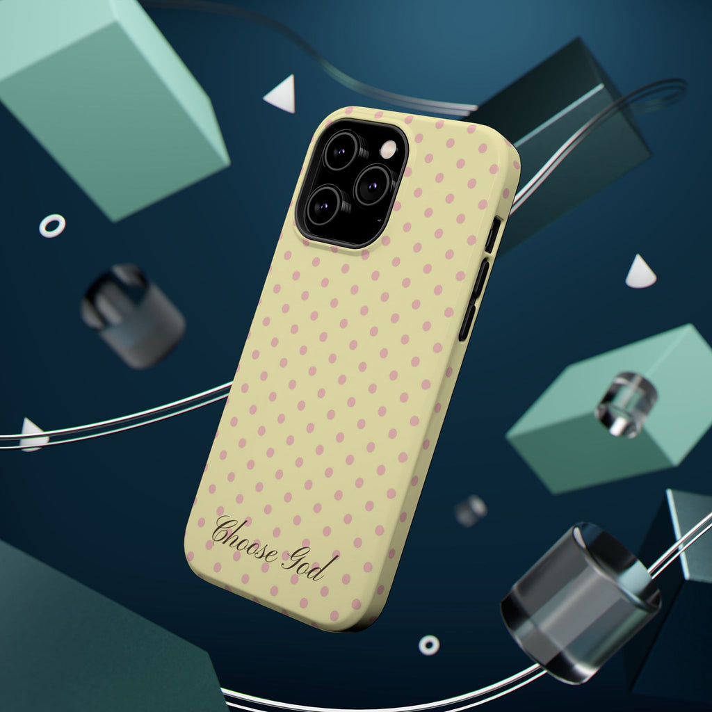 Choose God Polka Dot Magnetic Phone Case — Impact-Resistant iPhone Cover