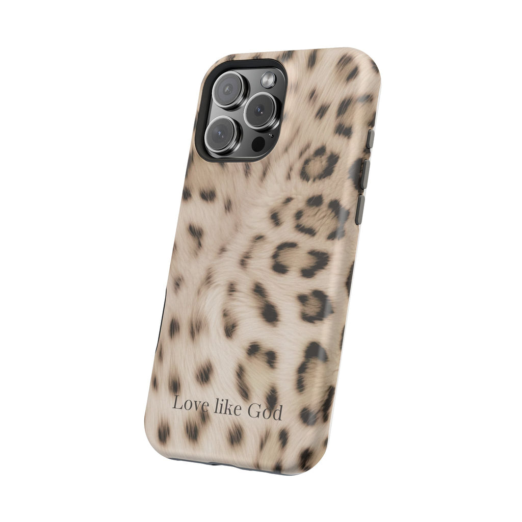 Leopard 'Love Like God' Magnetic Impact Phone Case