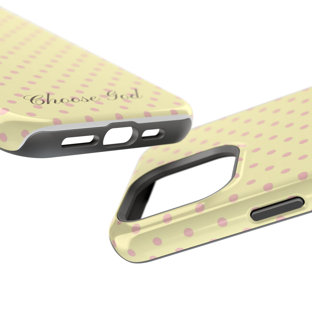 Choose God Polka Dot Magnetic Phone Case — Impact-Resistant iPhone Cover