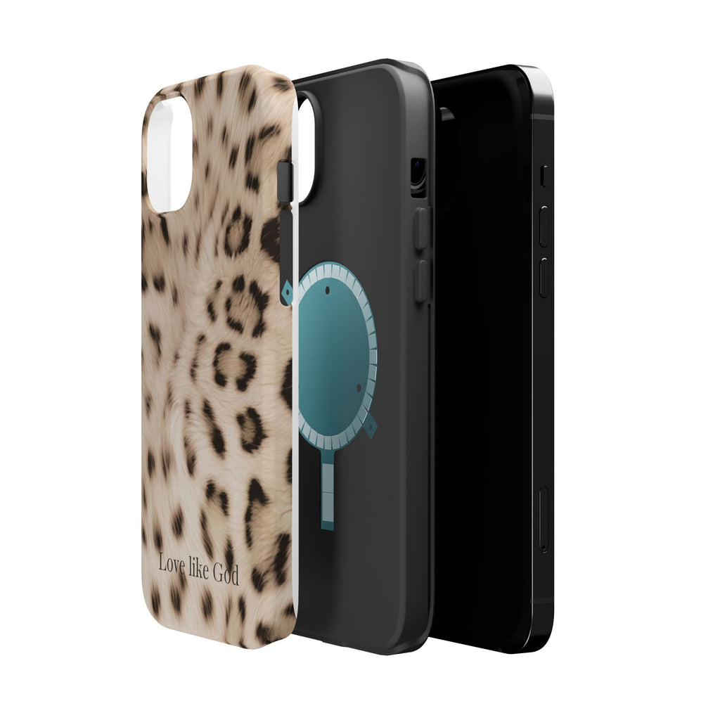 Leopard 'Love Like God' Magnetic Impact Phone Case