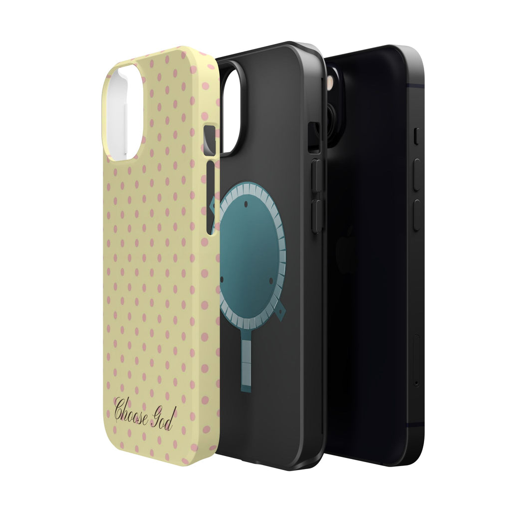 Choose God Polka Dot Magnetic Phone Case — Impact-Resistant iPhone Cover
