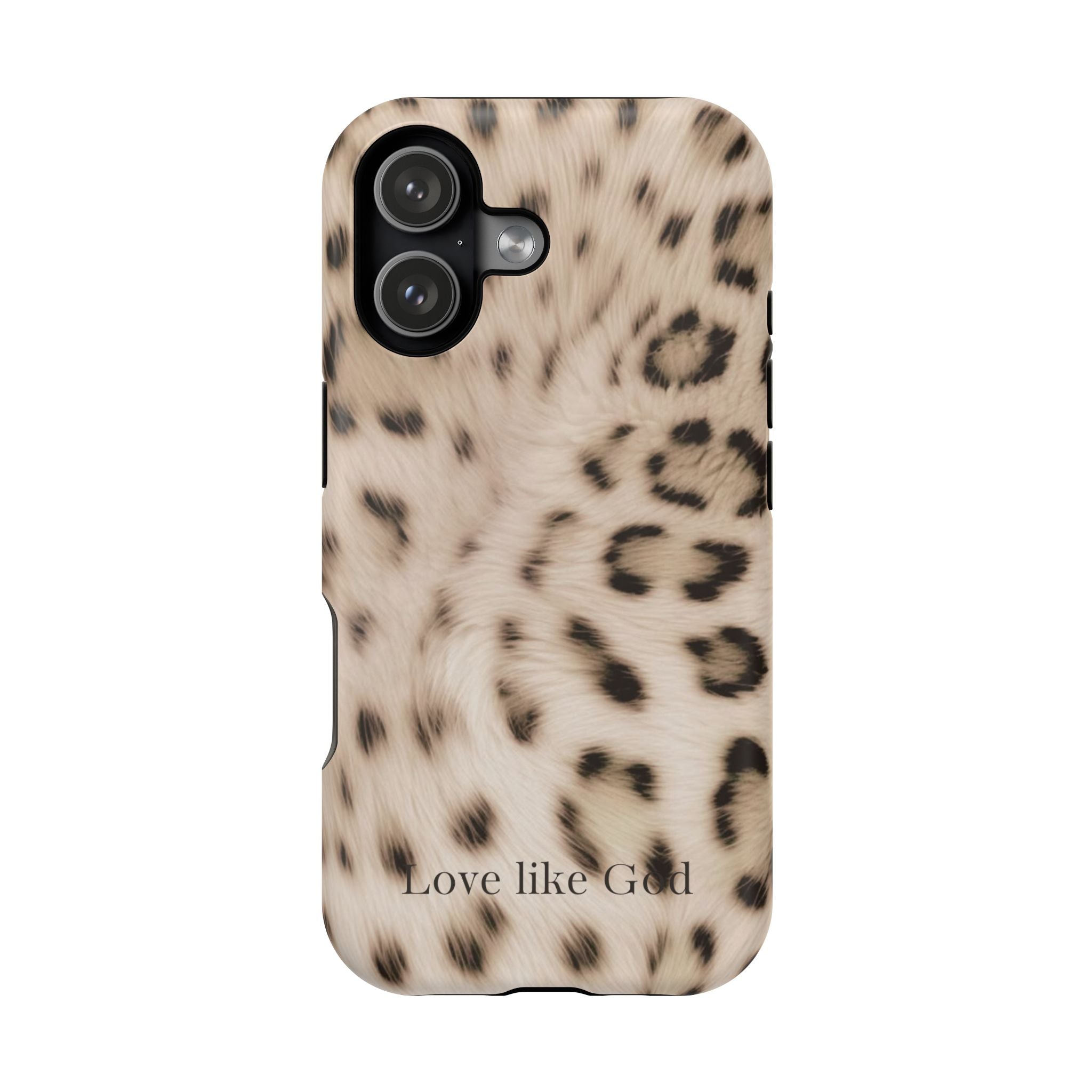 Leopard 'Love Like God' Magnetic Impact Phone Case