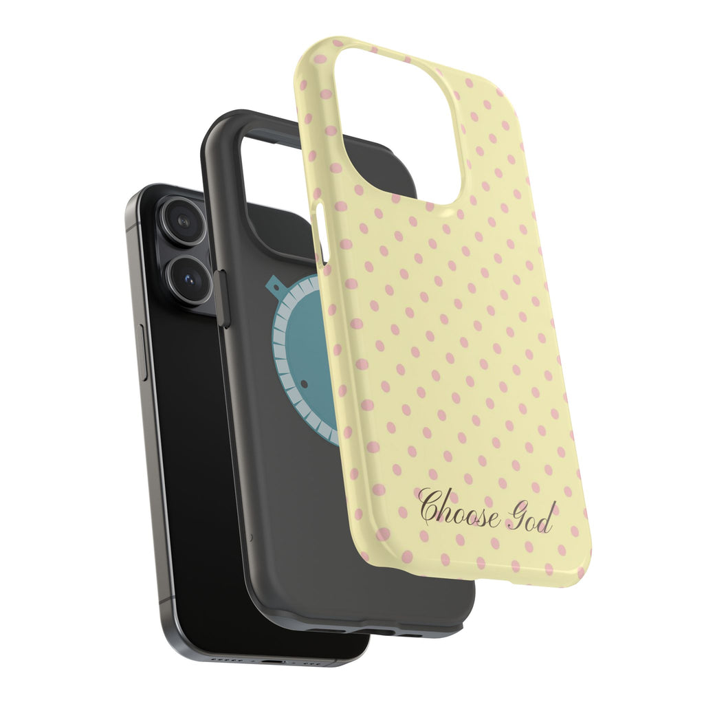 Choose God Polka Dot Magnetic Phone Case — Impact-Resistant iPhone Cover