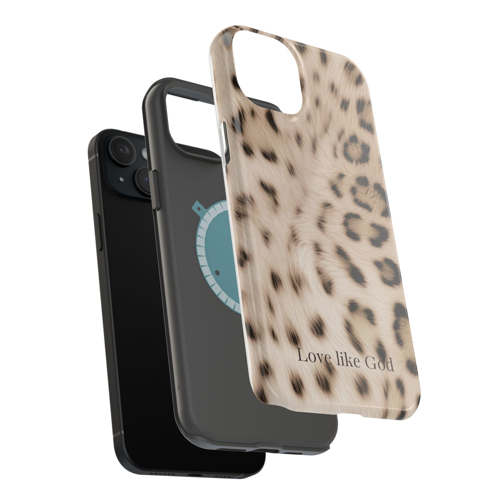 Leopard 'Love Like God' Magnetic Impact Phone Case