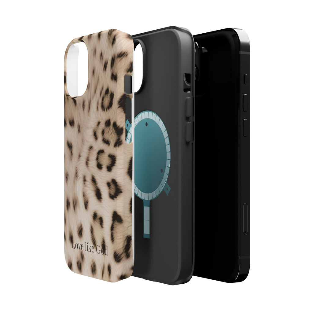 Leopard 'Love Like God' Magnetic Impact Phone Case