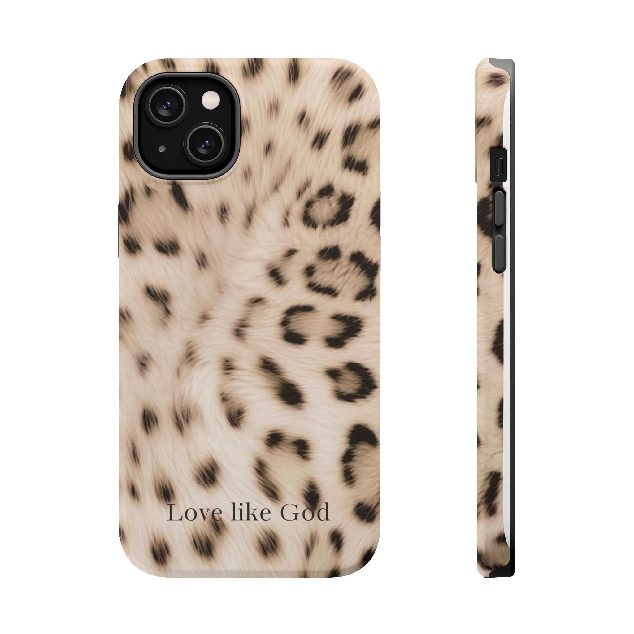 Leopard 'Love Like God' Magnetic Impact Phone Case
