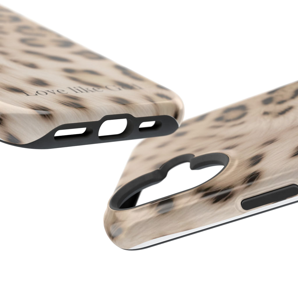 Leopard 'Love Like God' Magnetic Impact Phone Case