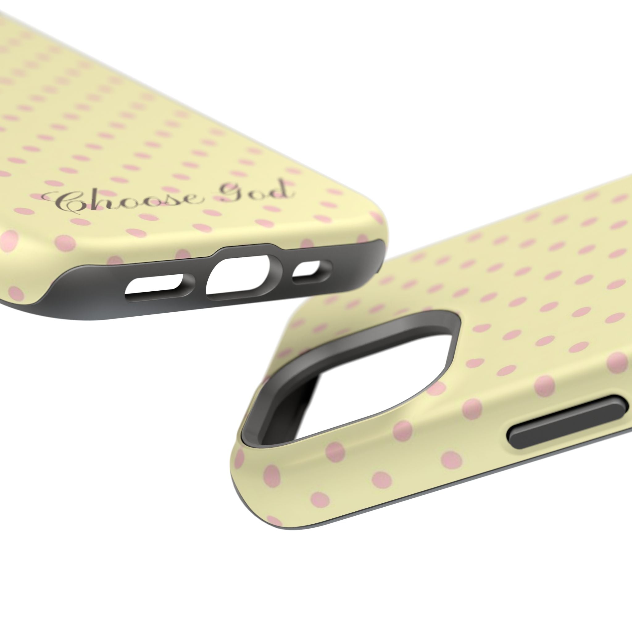 Choose God Polka Dot Magnetic Phone Case — Impact-Resistant iPhone Cover