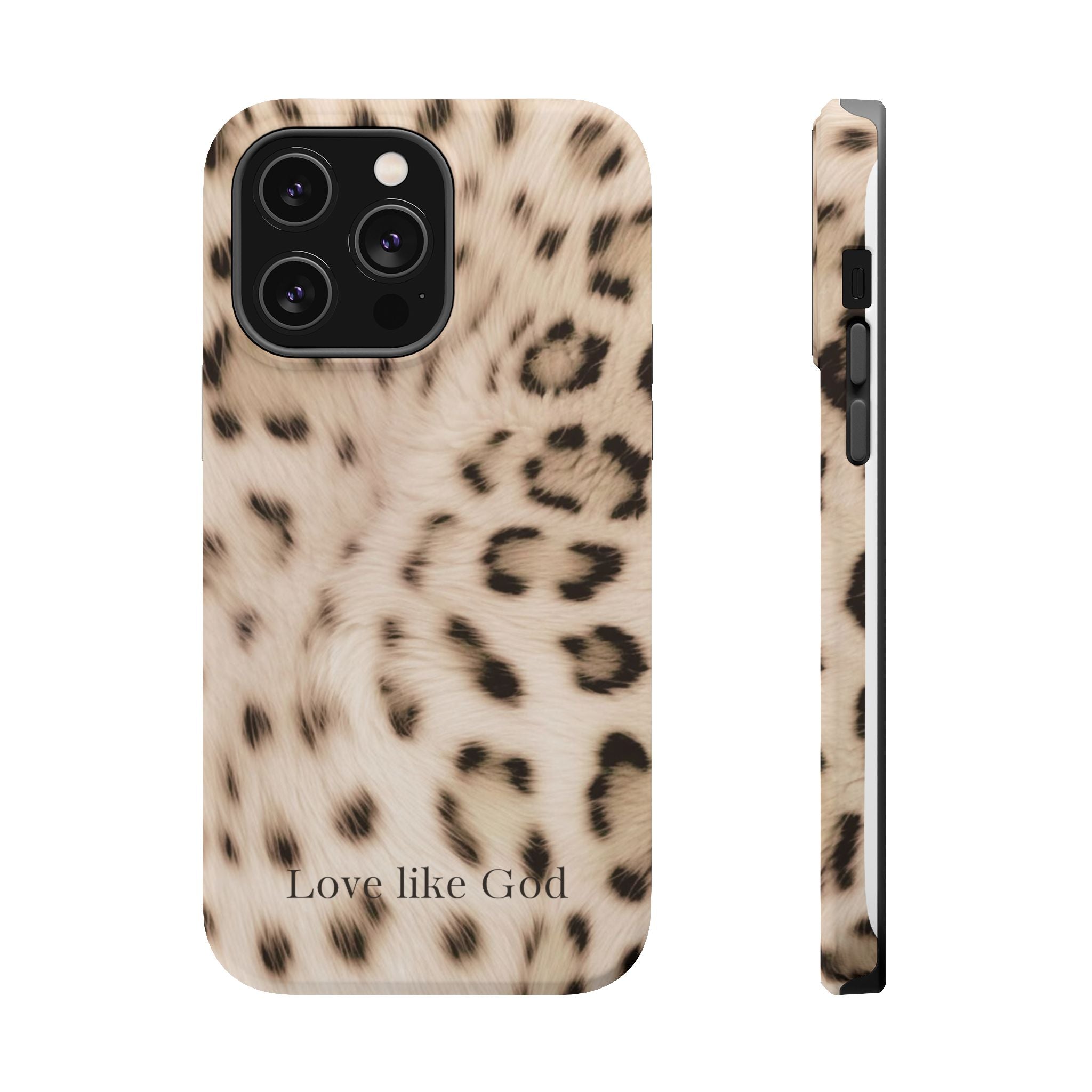 Leopard 'Love Like God' Magnetic Impact Phone Case