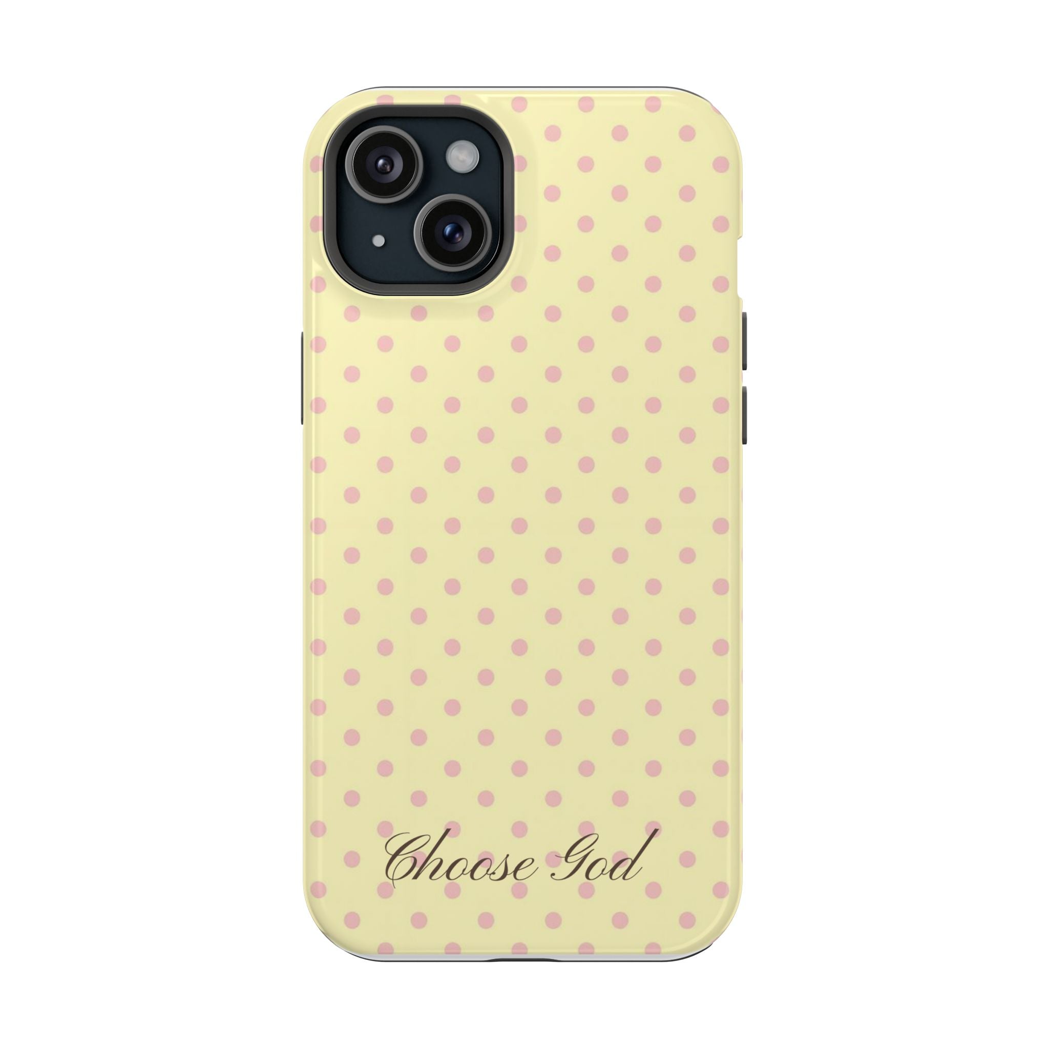 Choose God Polka Dot Magnetic Phone Case — Impact-Resistant iPhone Cover