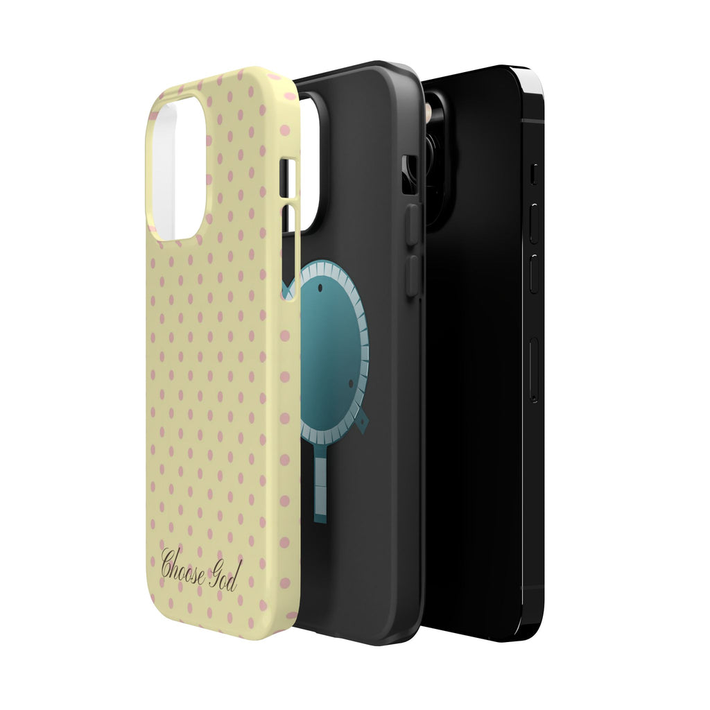 Choose God Polka Dot Magnetic Phone Case — Impact-Resistant iPhone Cover