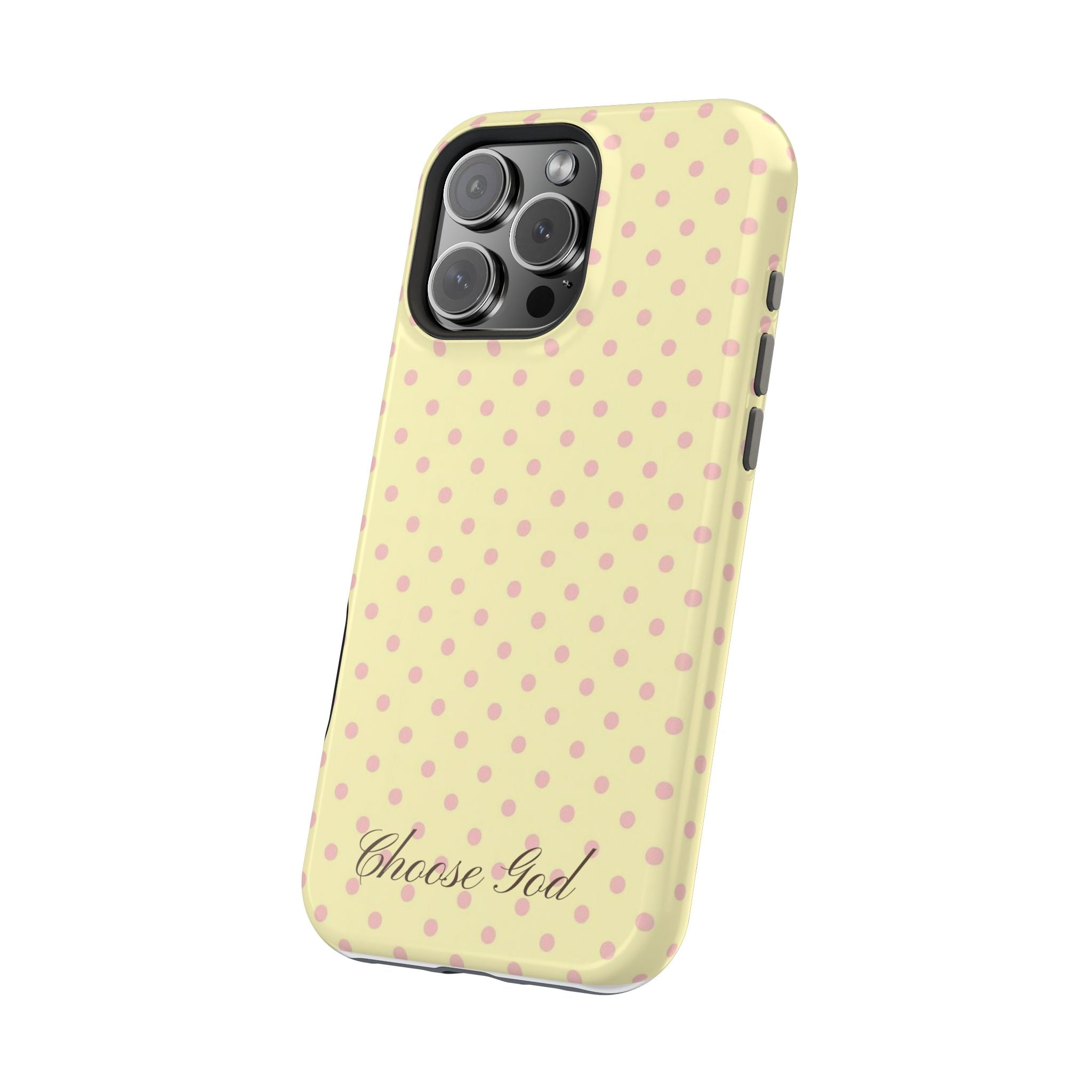 Choose God Polka Dot Magnetic Phone Case — Impact-Resistant iPhone Cover