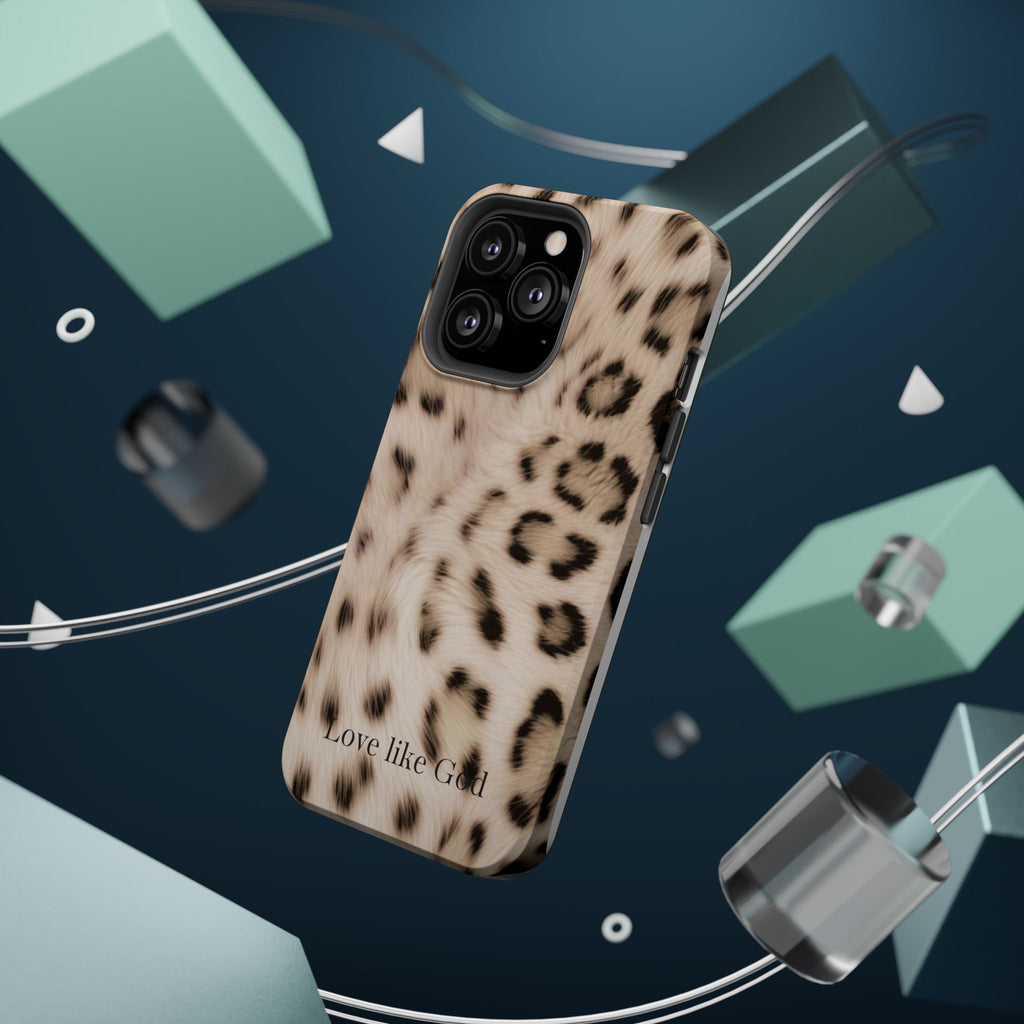 Leopard 'Love Like God' Magnetic Impact Phone Case
