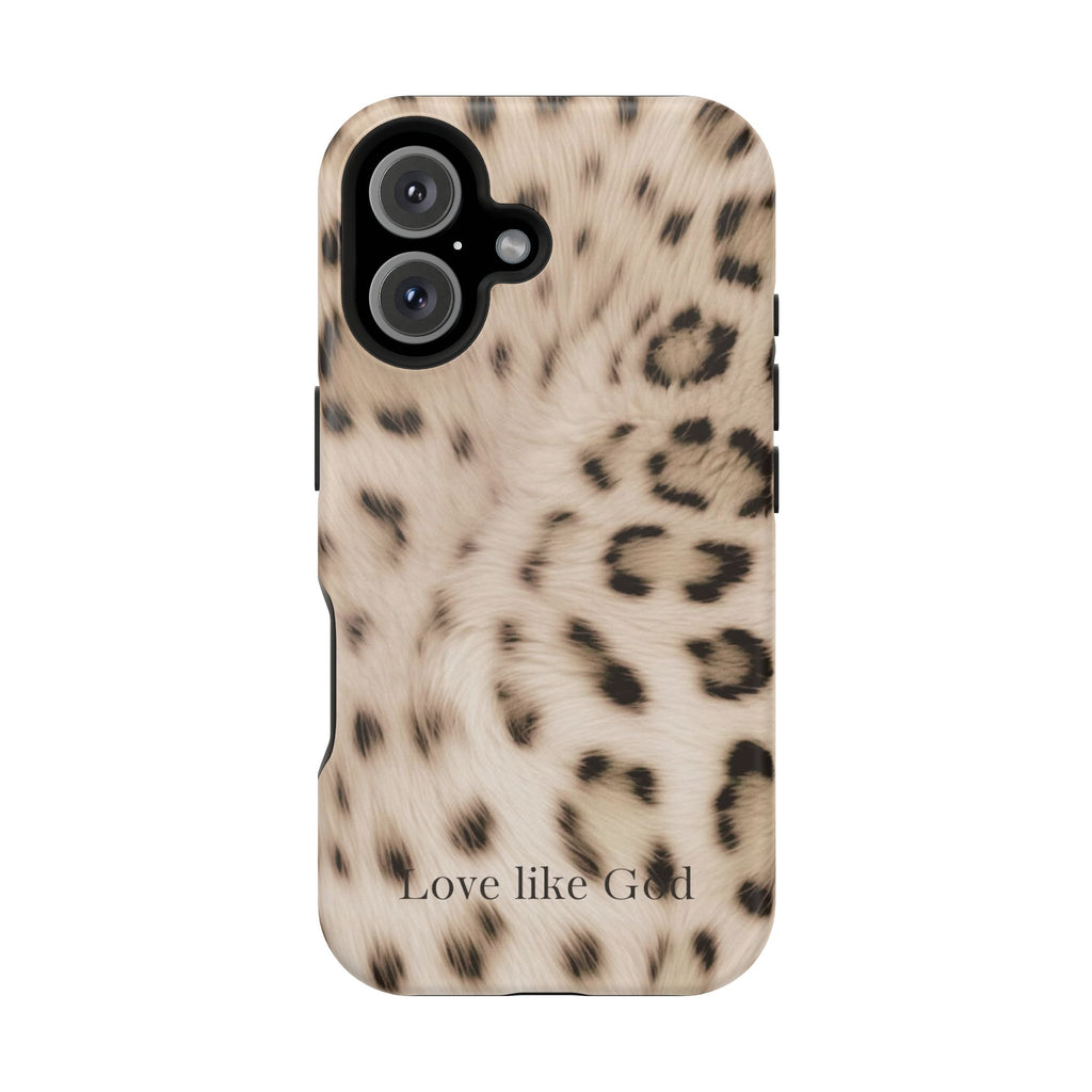Leopard 'Love Like God' Magnetic Impact Phone Case
