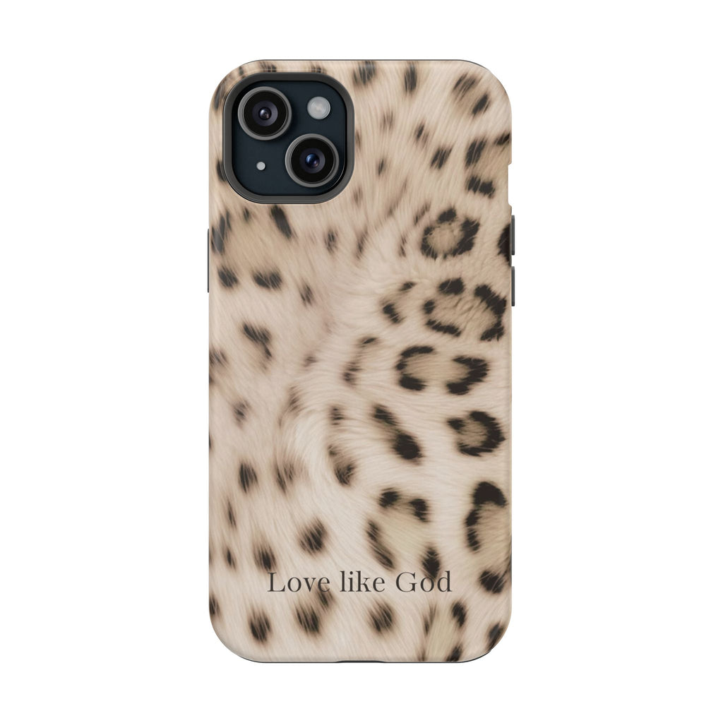 Leopard 'Love Like God' Magnetic Impact Phone Case
