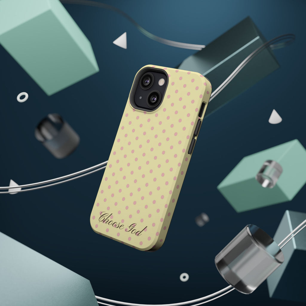 Choose God Polka Dot Magnetic Phone Case — Impact-Resistant iPhone Cover