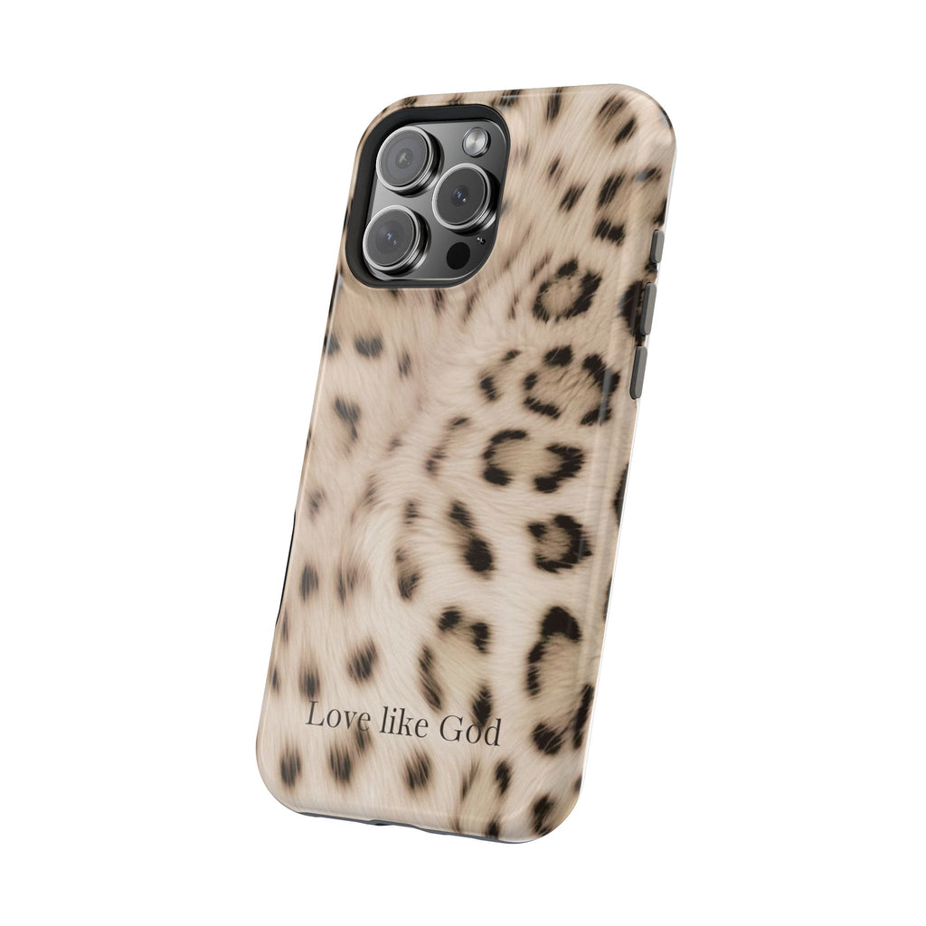 Leopard 'Love Like God' Magnetic Impact Phone Case