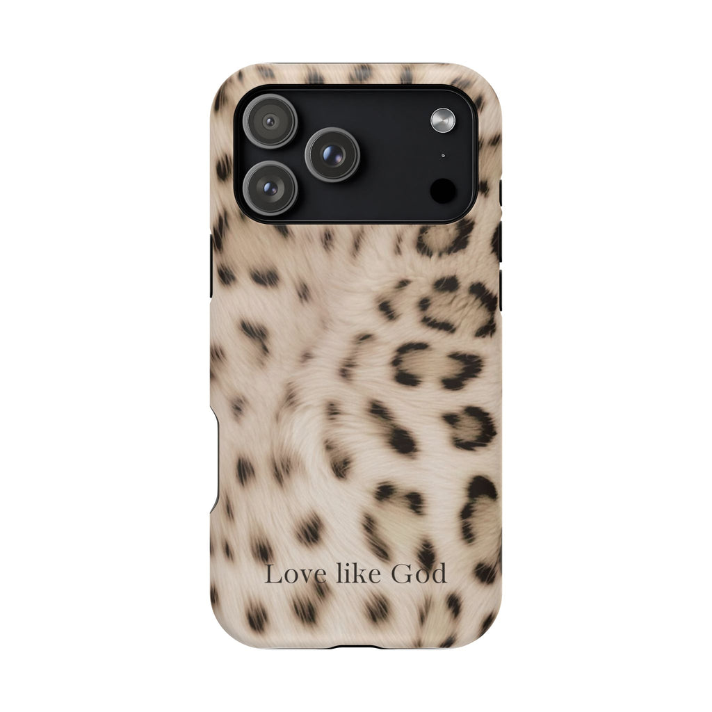 Leopard 'Love Like God' Magnetic Impact Phone Case