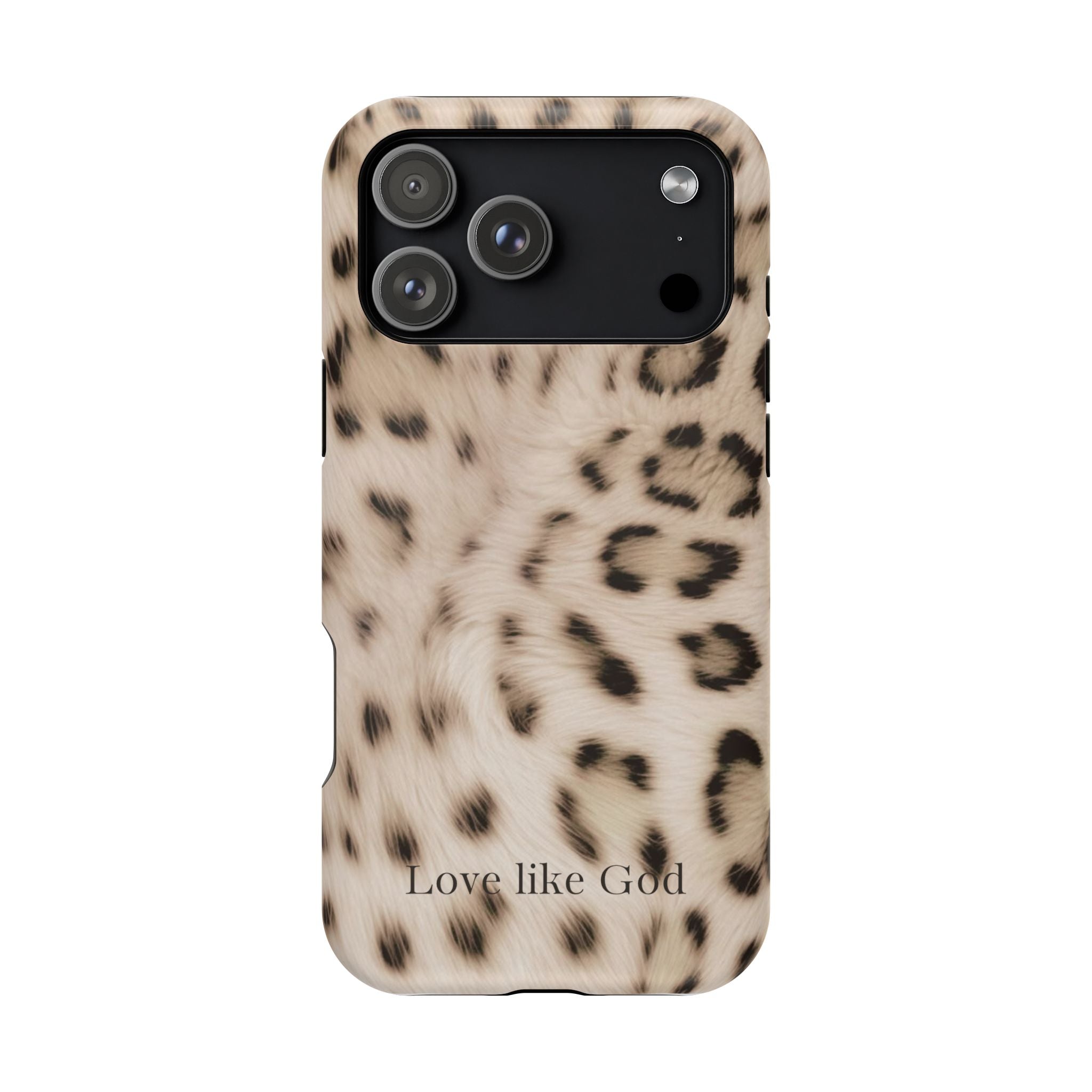 Leopard 'Love Like God' Magnetic Impact Phone Case
