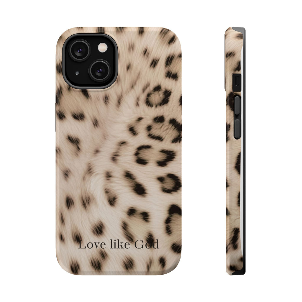 Leopard 'Love Like God' Magnetic Impact Phone Case