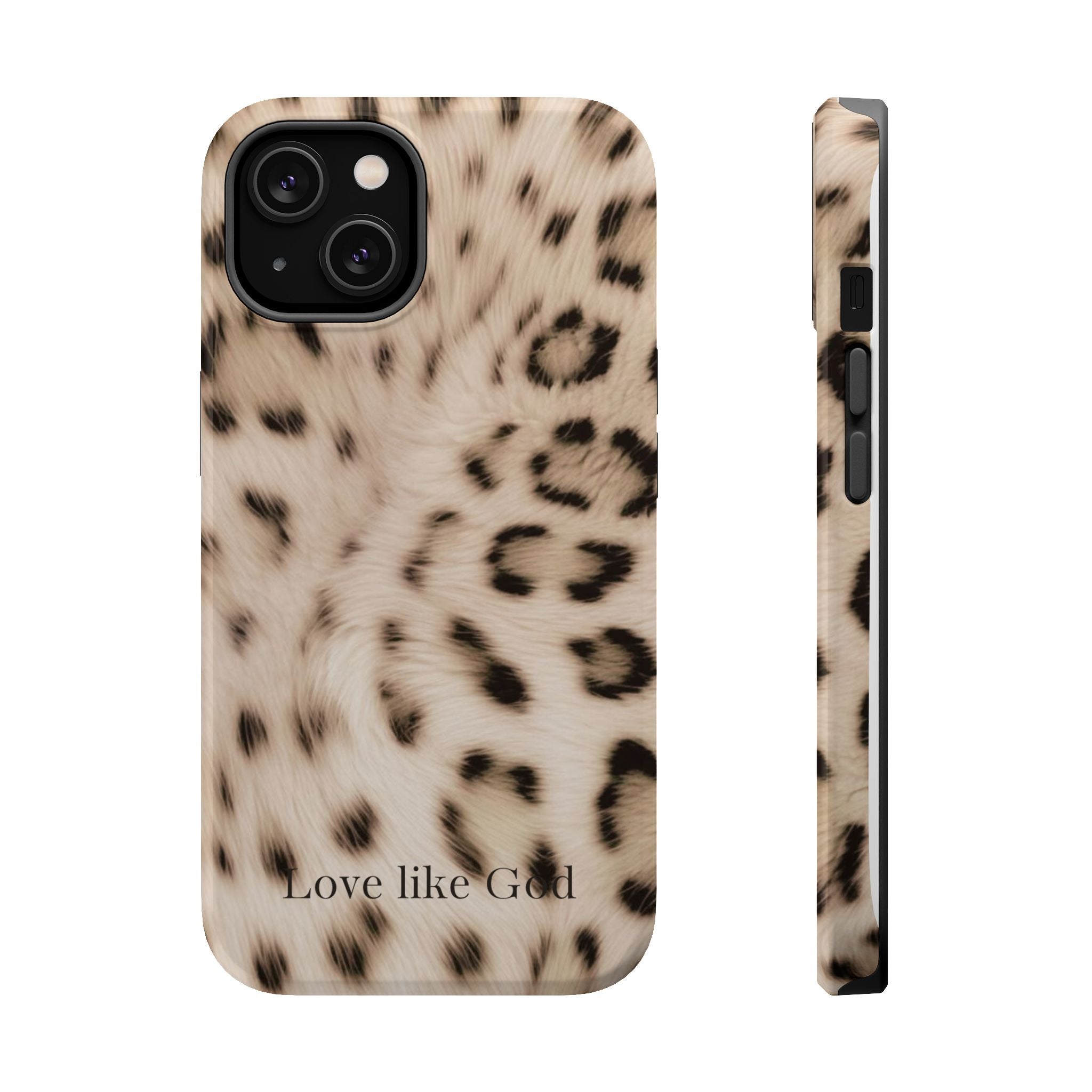 Leopard 'Love Like God' Magnetic Impact Phone Case