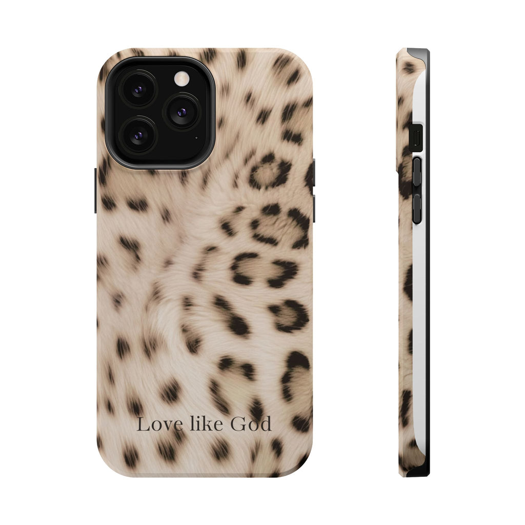 Leopard 'Love Like God' Magnetic Impact Phone Case