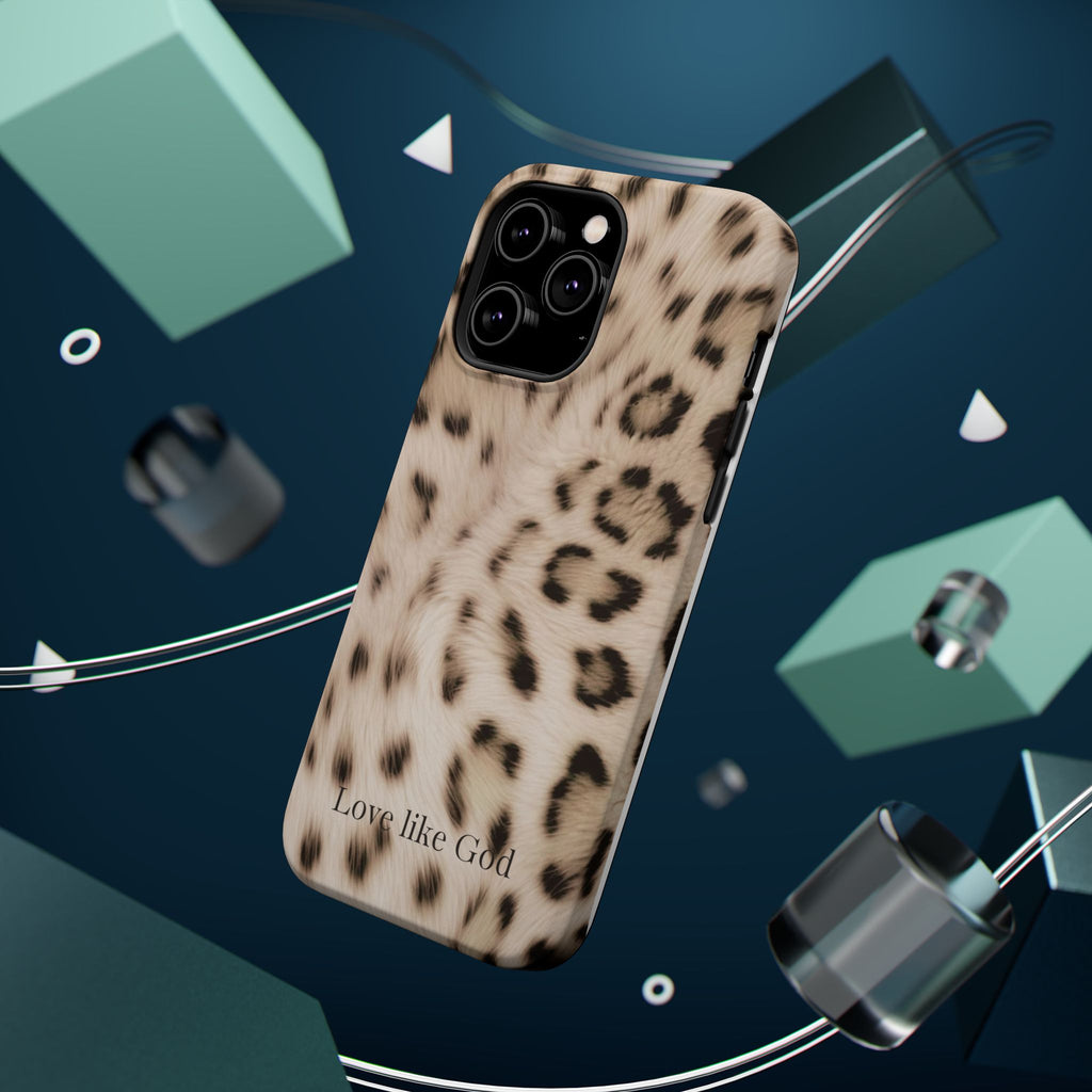 Leopard 'Love Like God' Magnetic Impact Phone Case
