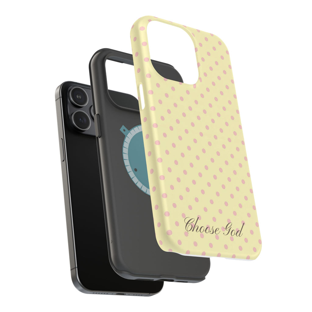 Choose God Polka Dot Magnetic Phone Case — Impact-Resistant iPhone Cover