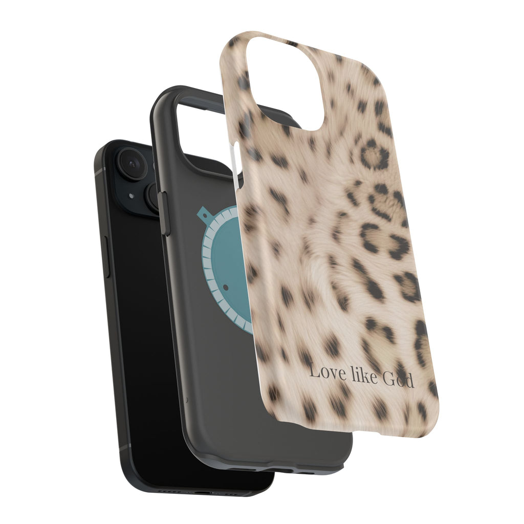 Leopard 'Love Like God' Magnetic Impact Phone Case
