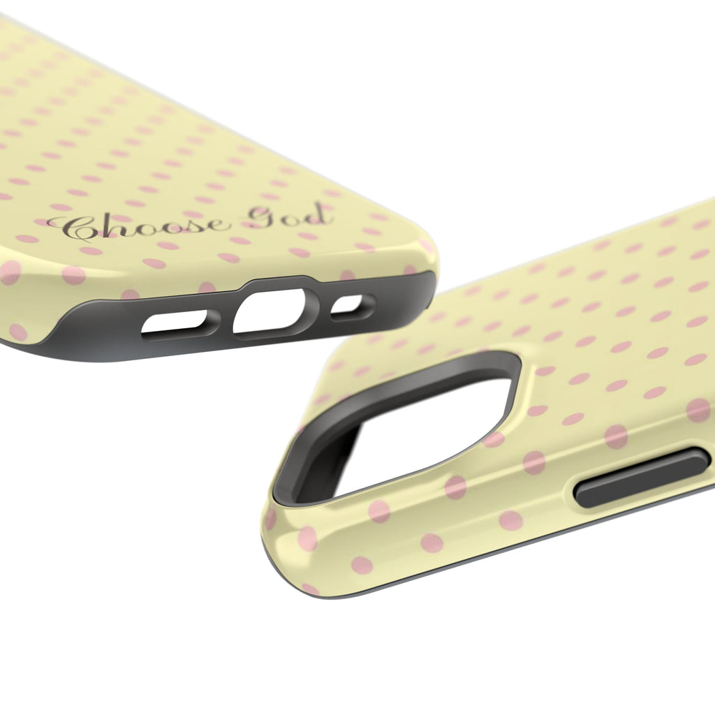 Choose God Polka Dot Magnetic Phone Case — Impact-Resistant iPhone Cover