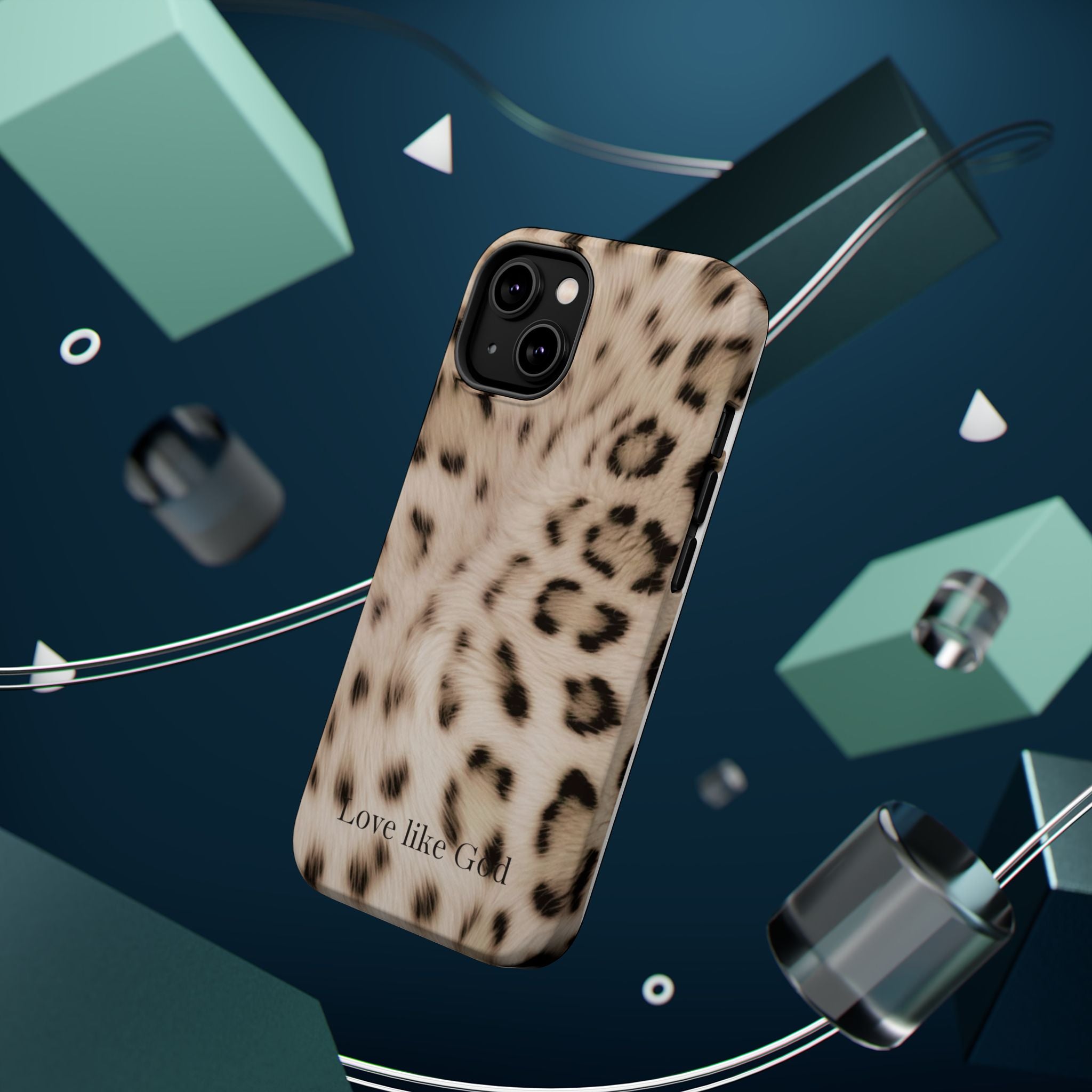 Leopard 'Love Like God' Magnetic Impact Phone Case
