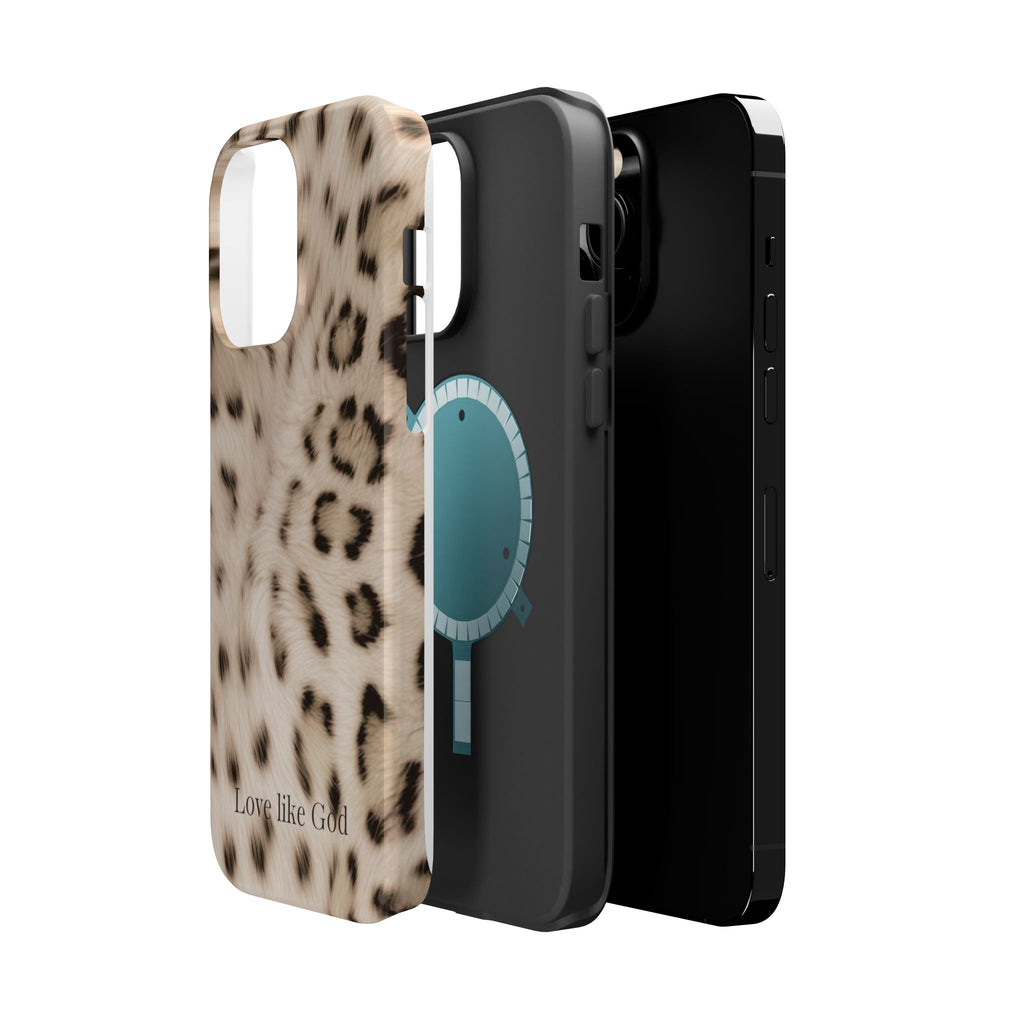 Leopard 'Love Like God' Magnetic Impact Phone Case