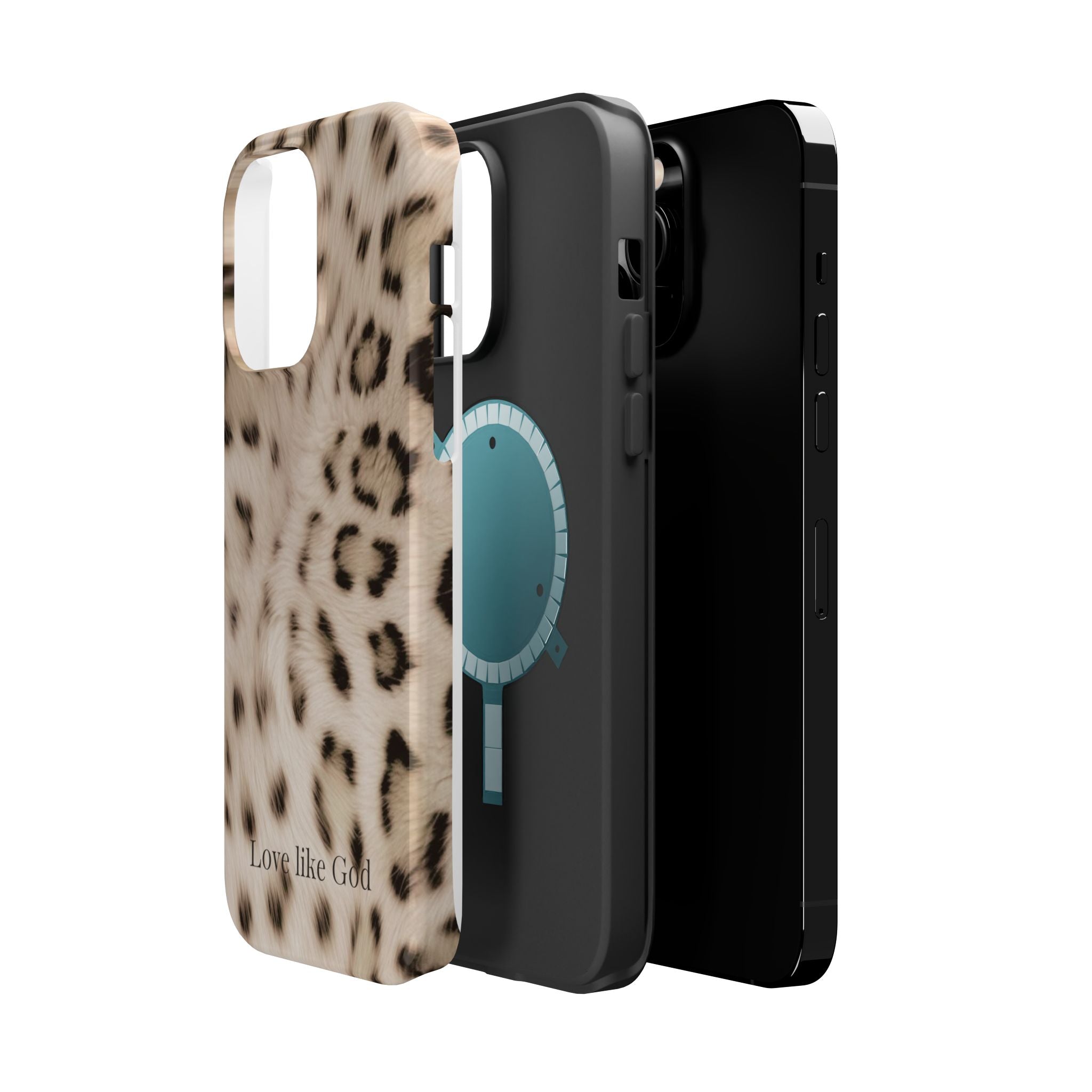 Leopard 'Love Like God' Magnetic Impact Phone Case