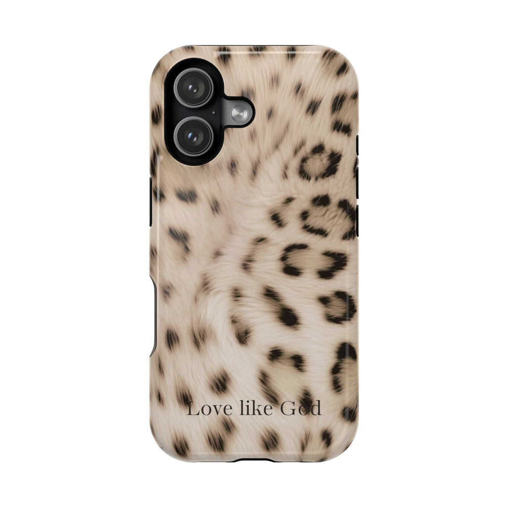 Leopard 'Love Like God' Magnetic Impact Phone Case