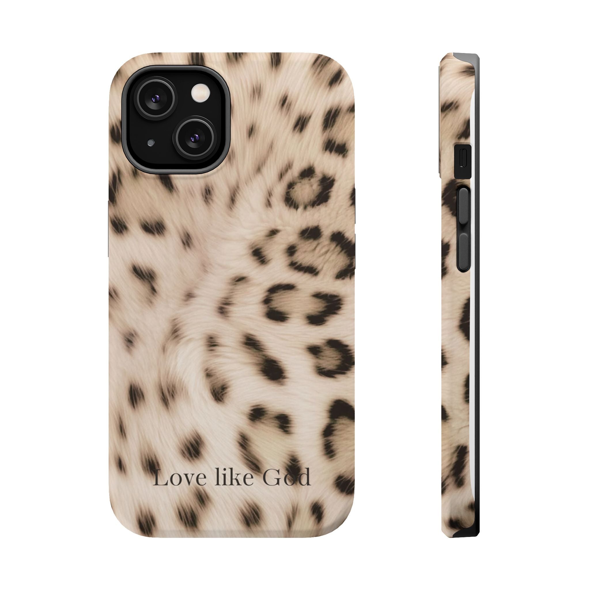 Leopard 'Love Like God' Magnetic Impact Phone Case
