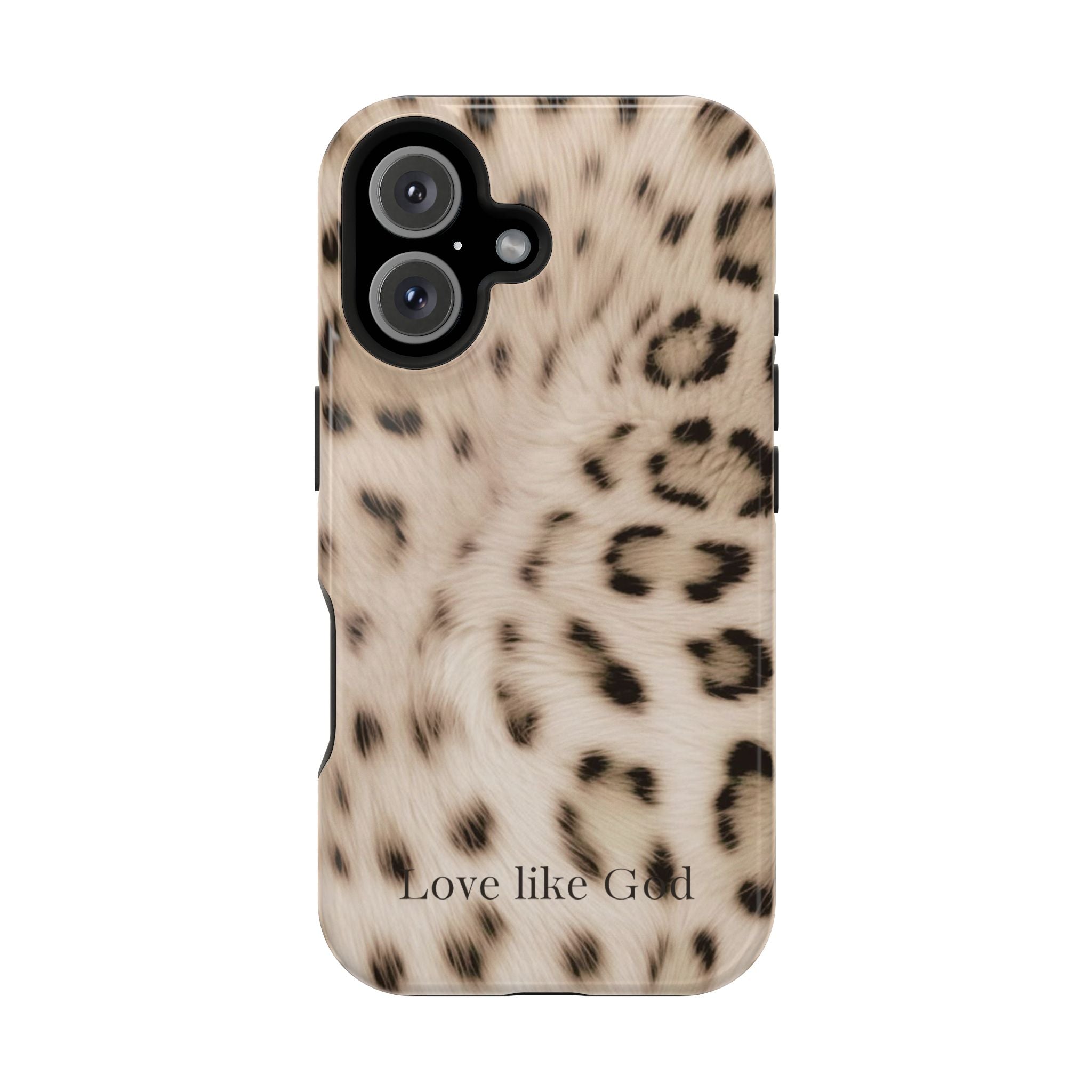 Leopard 'Love Like God' Magnetic Impact Phone Case
