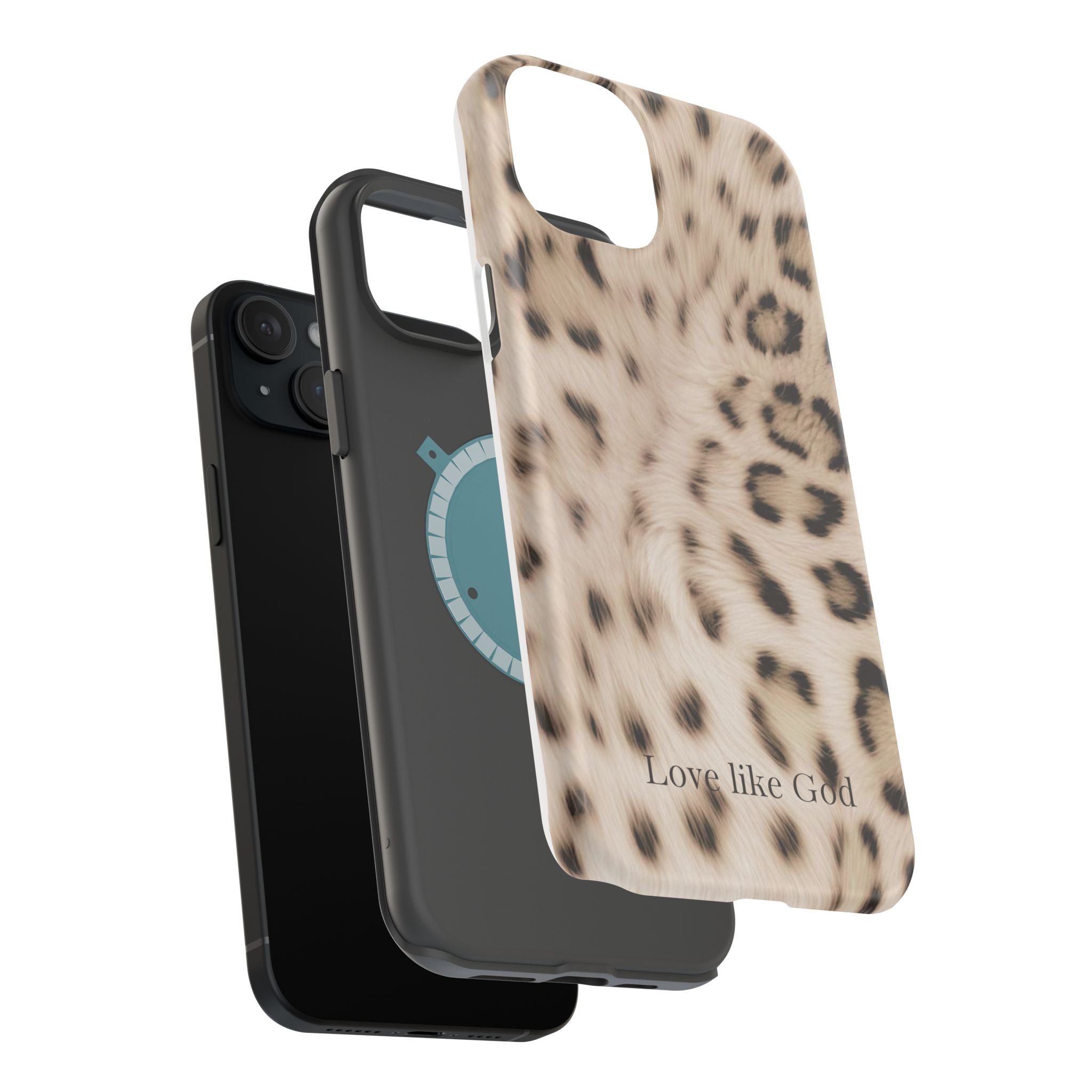 Leopard 'Love Like God' Magnetic Impact Phone Case