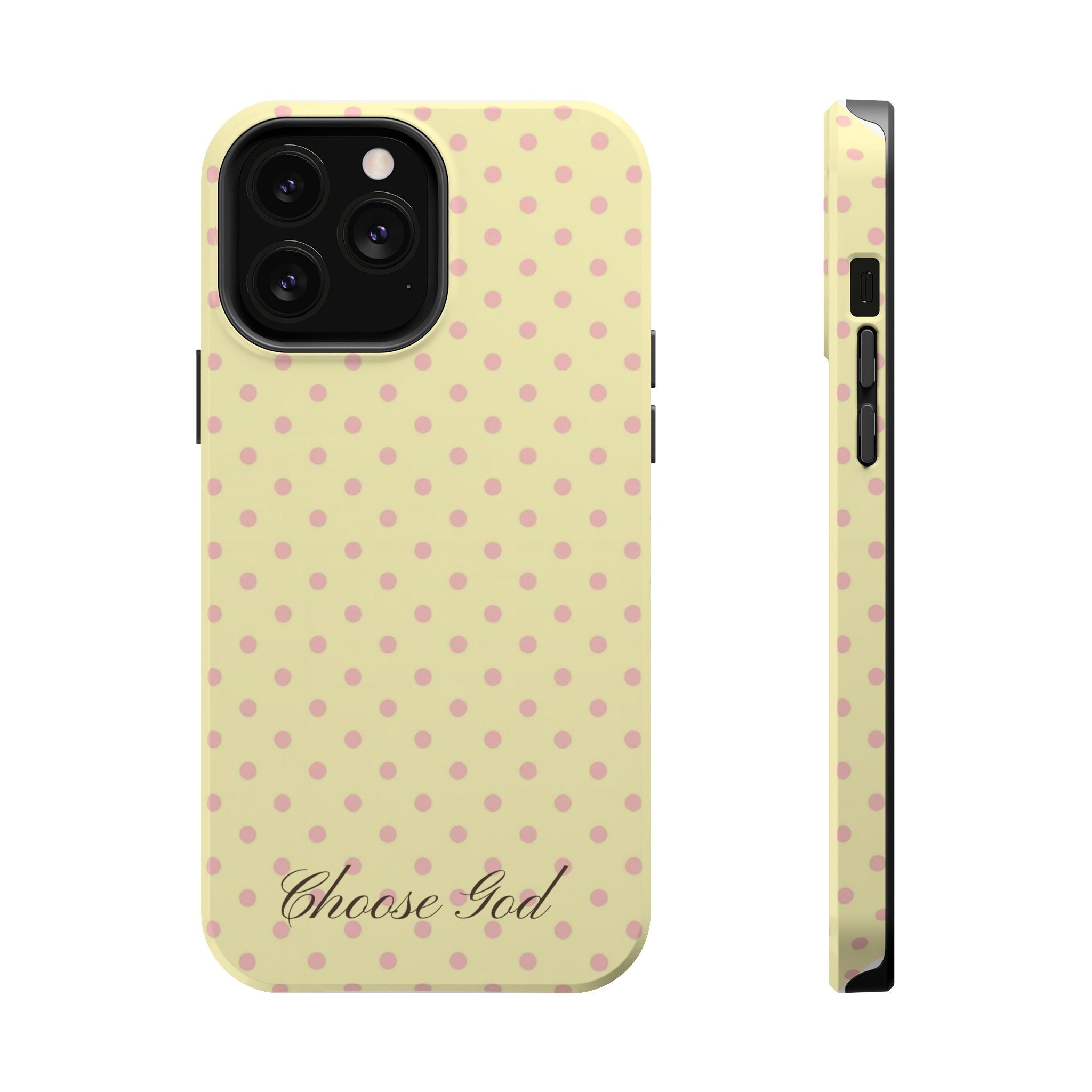 Choose God Polka Dot Magnetic Phone Case — Impact-Resistant iPhone Cover