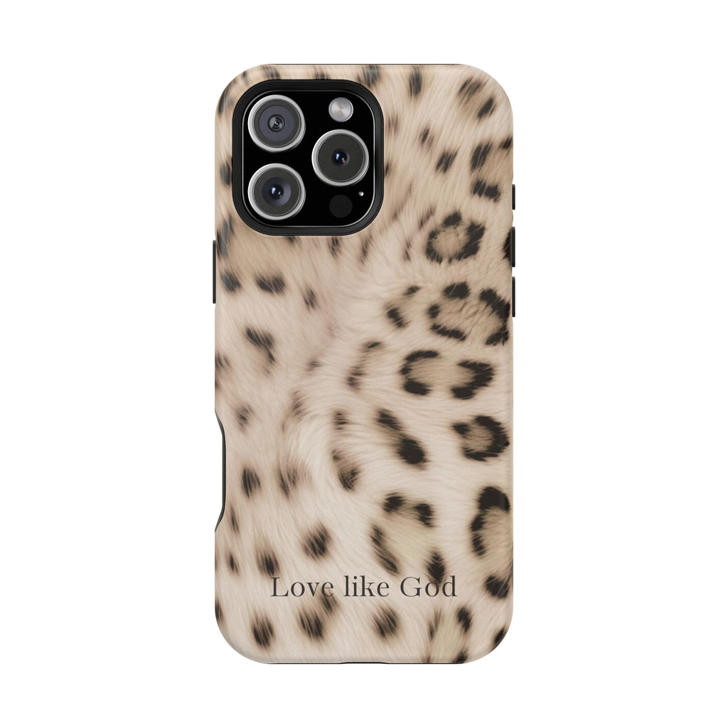 Leopard 'Love Like God' Magnetic Impact Phone Case