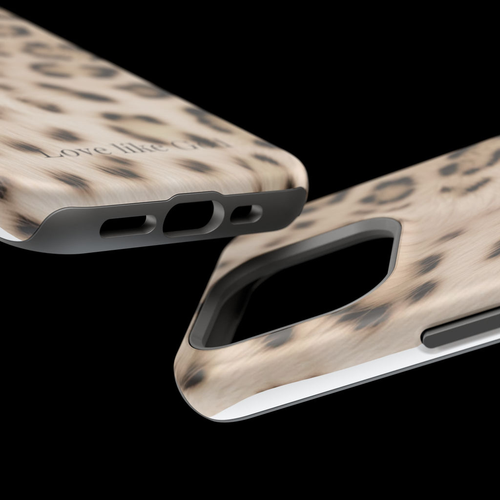 Leopard 'Love Like God' Magnetic Impact Phone Case