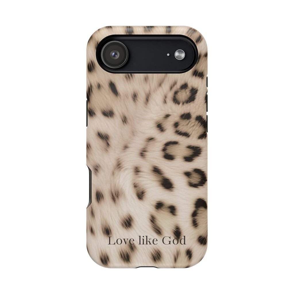 Leopard 'Love Like God' Magnetic Impact Phone Case
