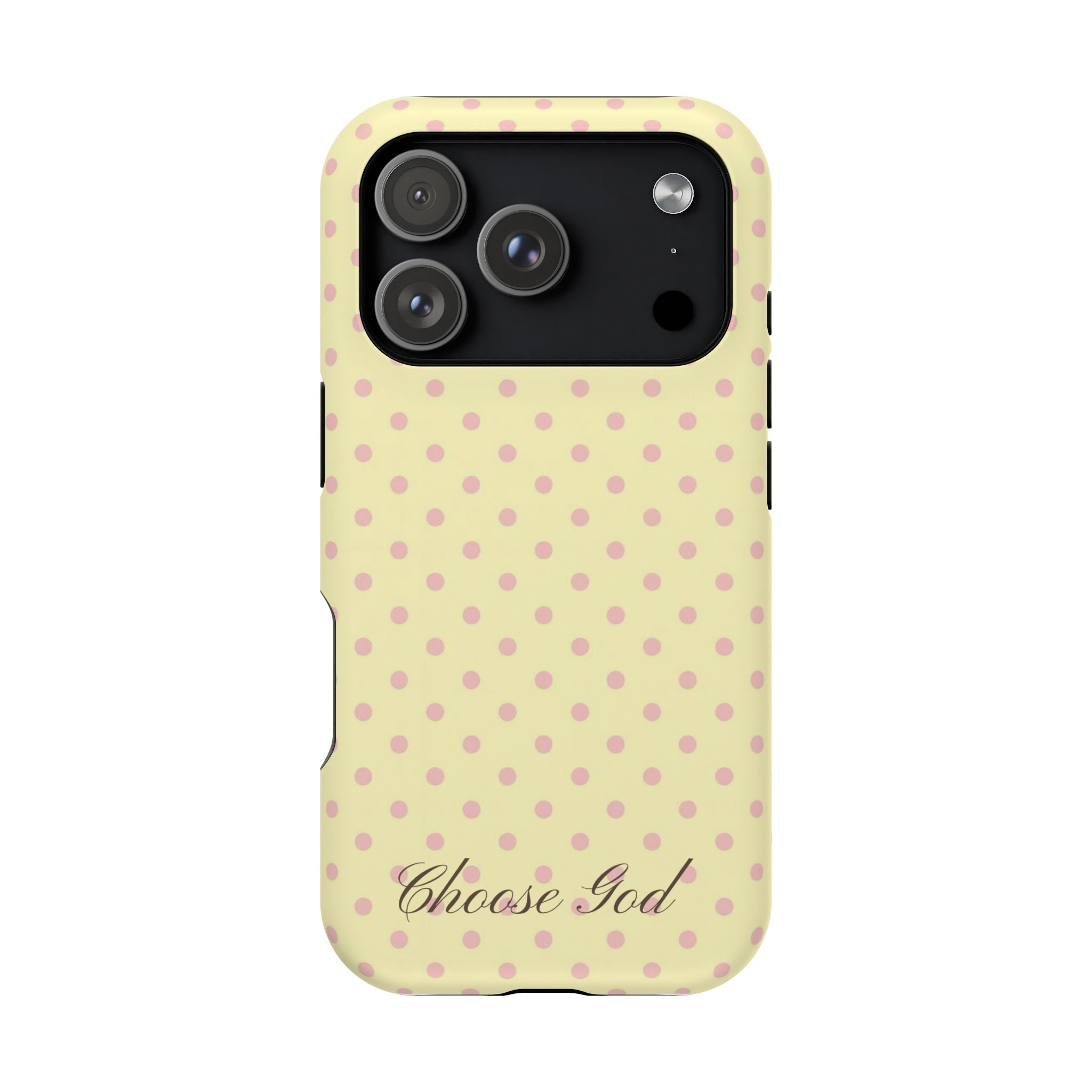 Choose God Polka Dot Magnetic Phone Case — Impact-Resistant iPhone Cover