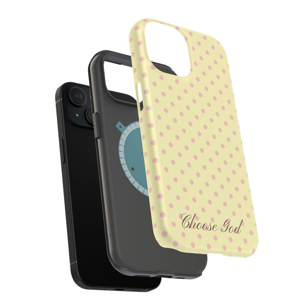 Choose God Polka Dot Magnetic Phone Case — Impact-Resistant iPhone Cover