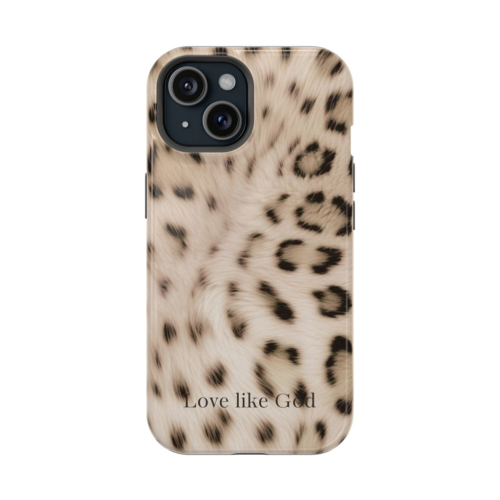 Leopard 'Love Like God' Magnetic Impact Phone Case