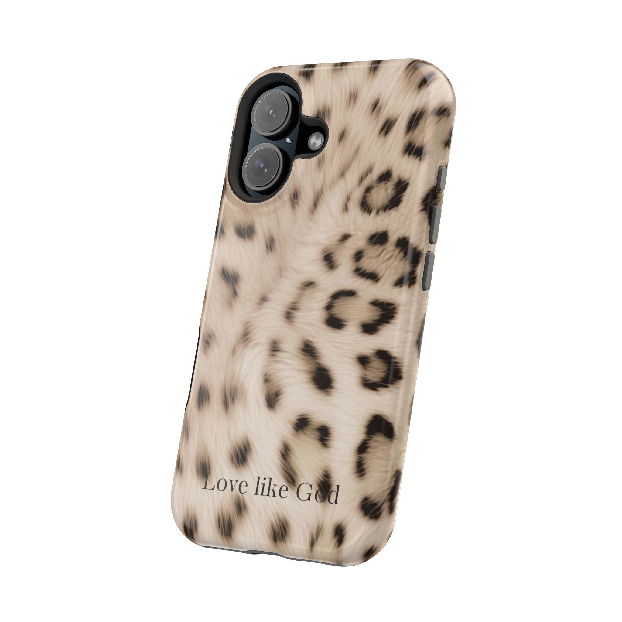 Leopard 'Love Like God' Magnetic Impact Phone Case
