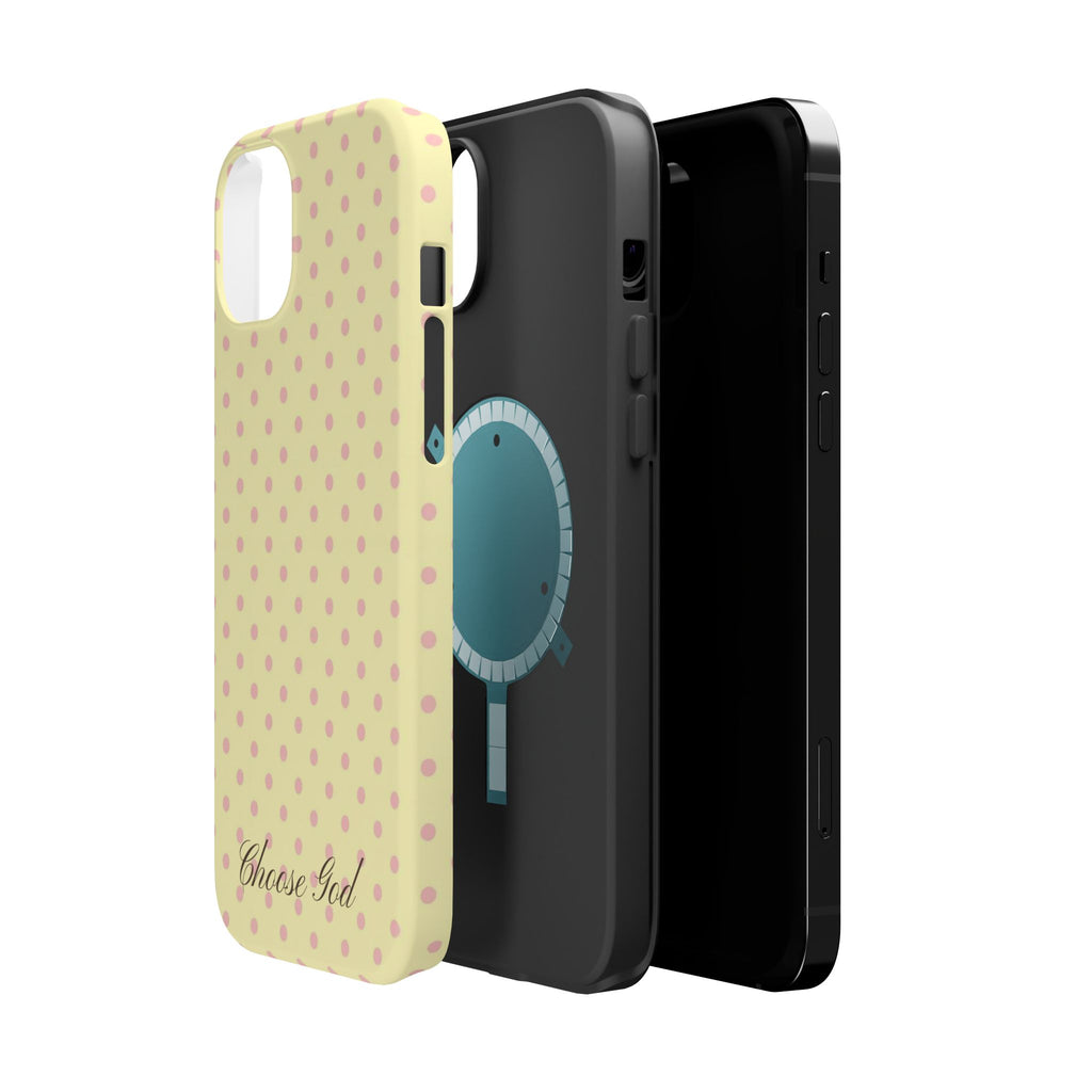 Choose God Polka Dot Magnetic Phone Case — Impact-Resistant iPhone Cover
