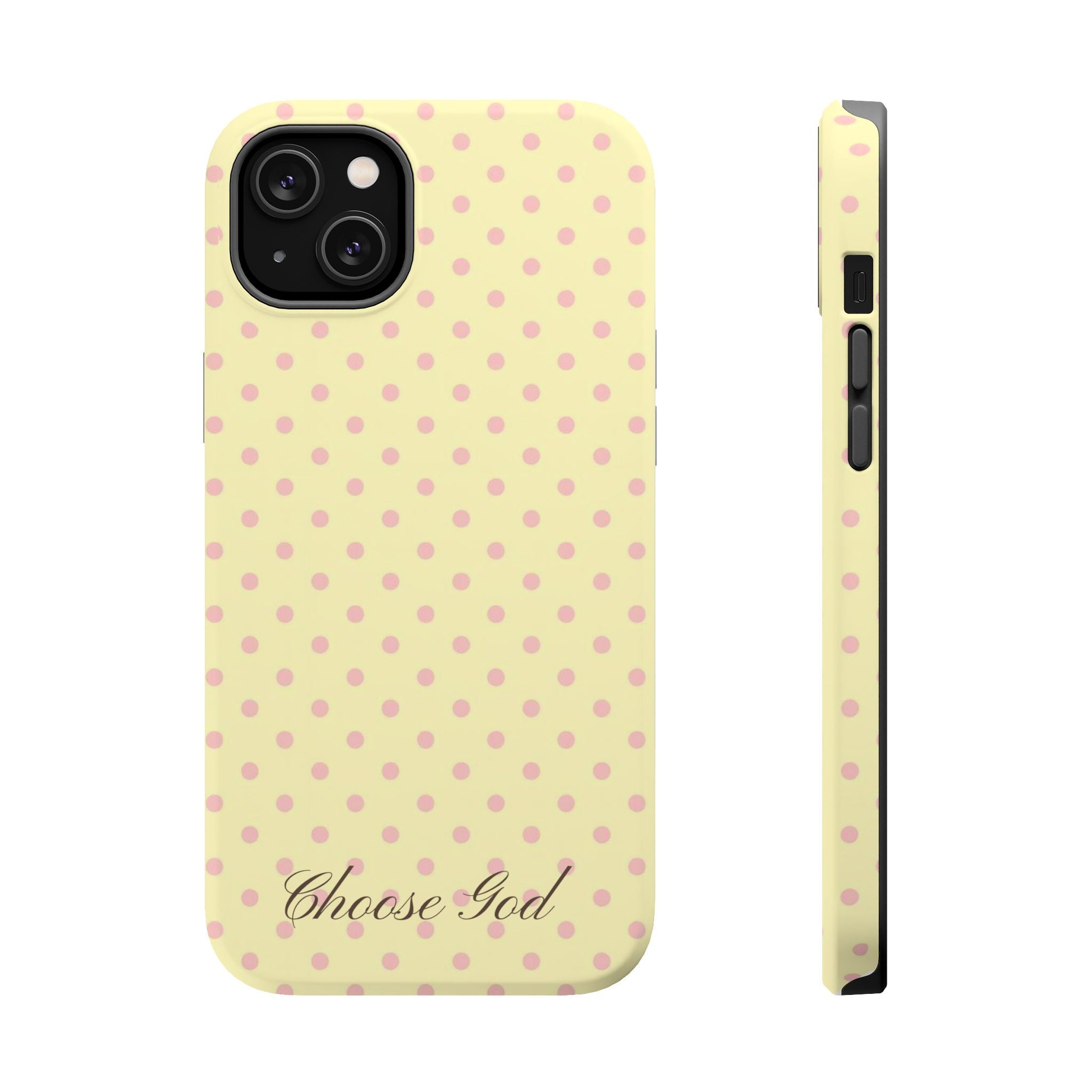 Choose God Polka Dot Magnetic Phone Case — Impact-Resistant iPhone Cover