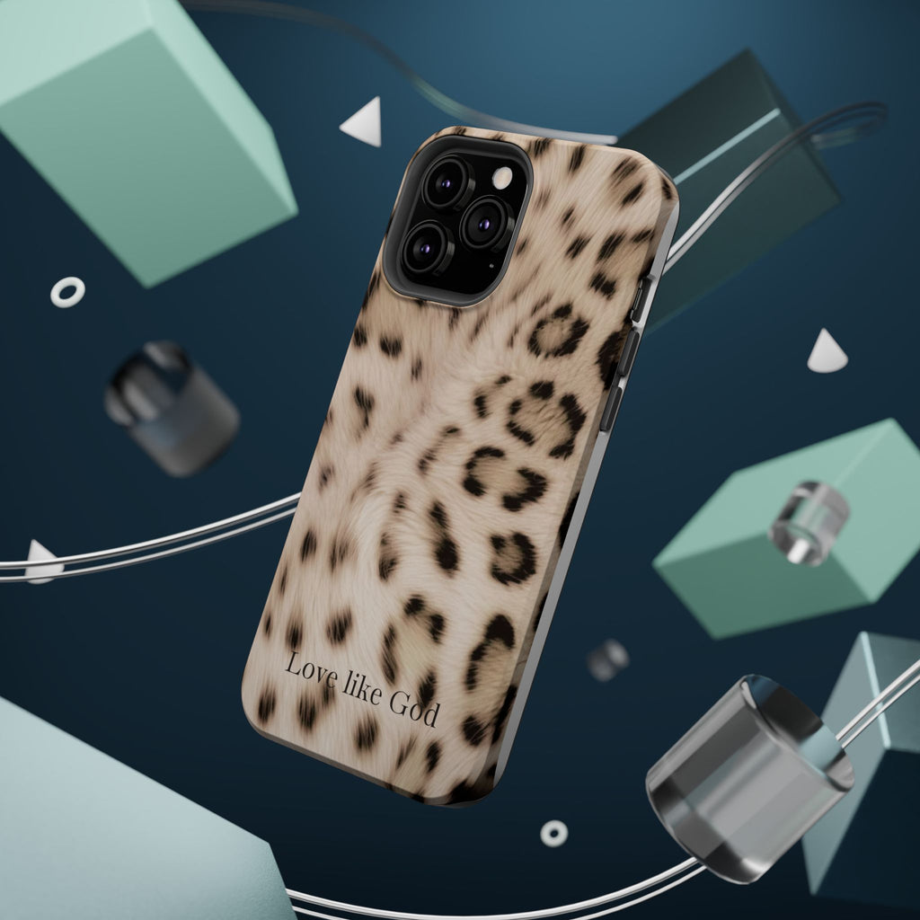 Leopard 'Love Like God' Magnetic Impact Phone Case